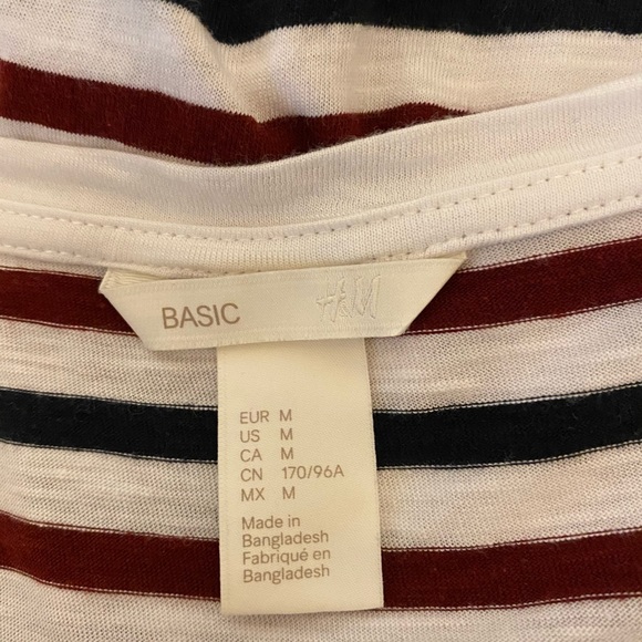 H&M Basic Striped Tee - Picture 3 of 3